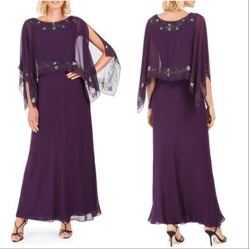 JKARA Embellished Cold Shoulder Cocktail Dress 12